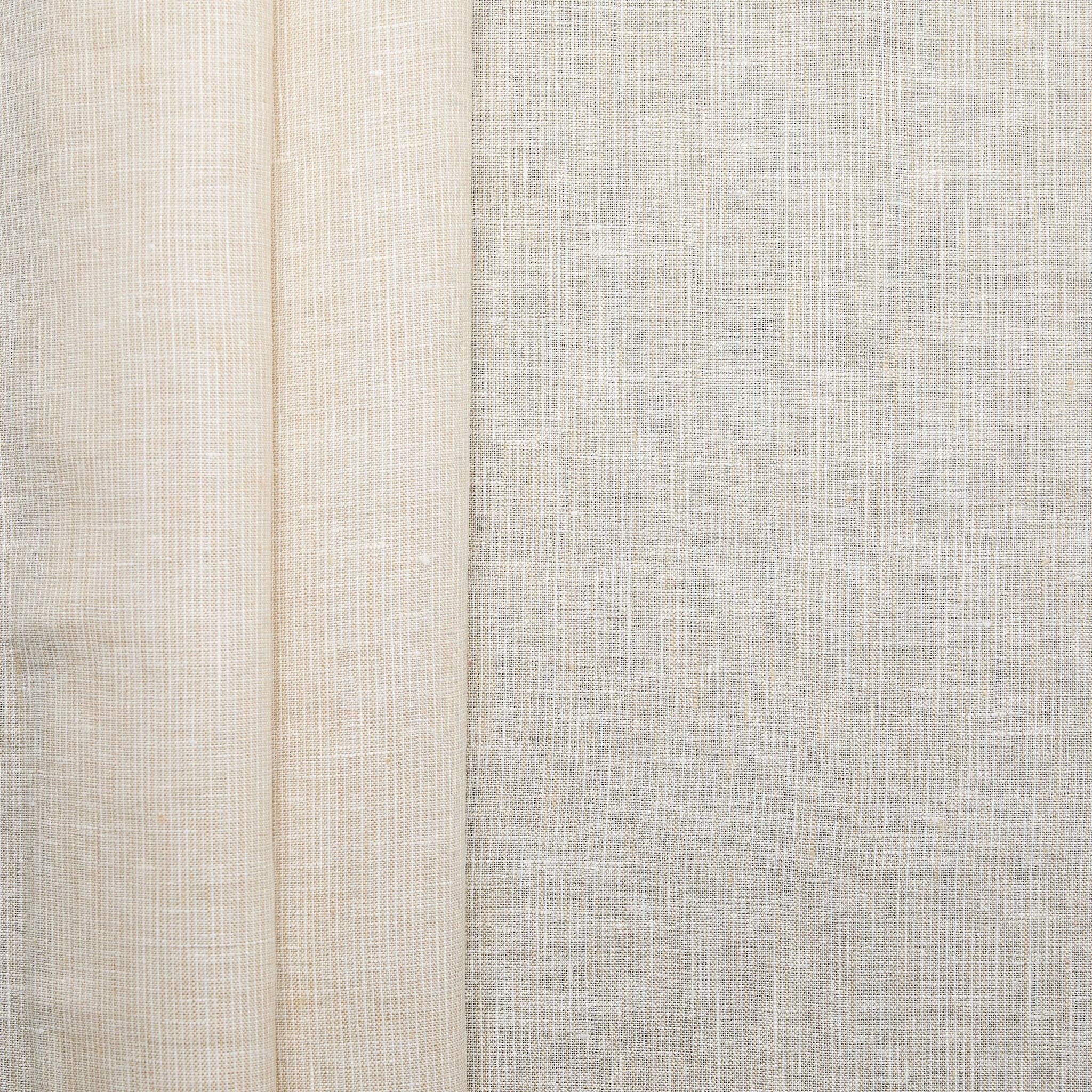 100% Linen Pinstripe - Brown