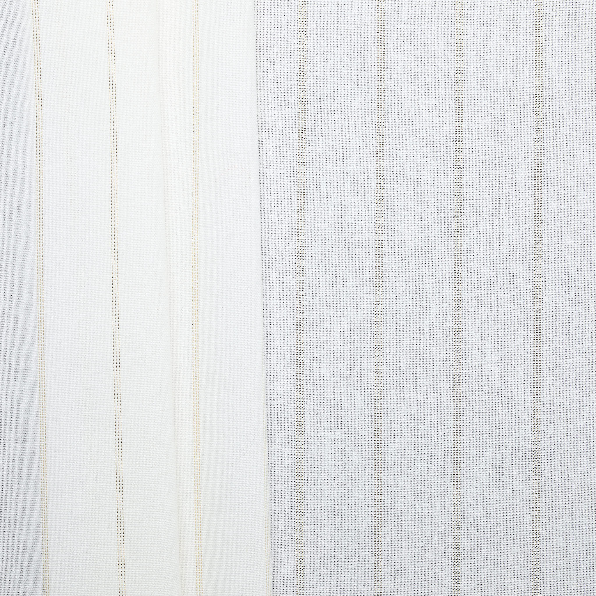 Linen Blend Pinstripe - Beige/ Golden