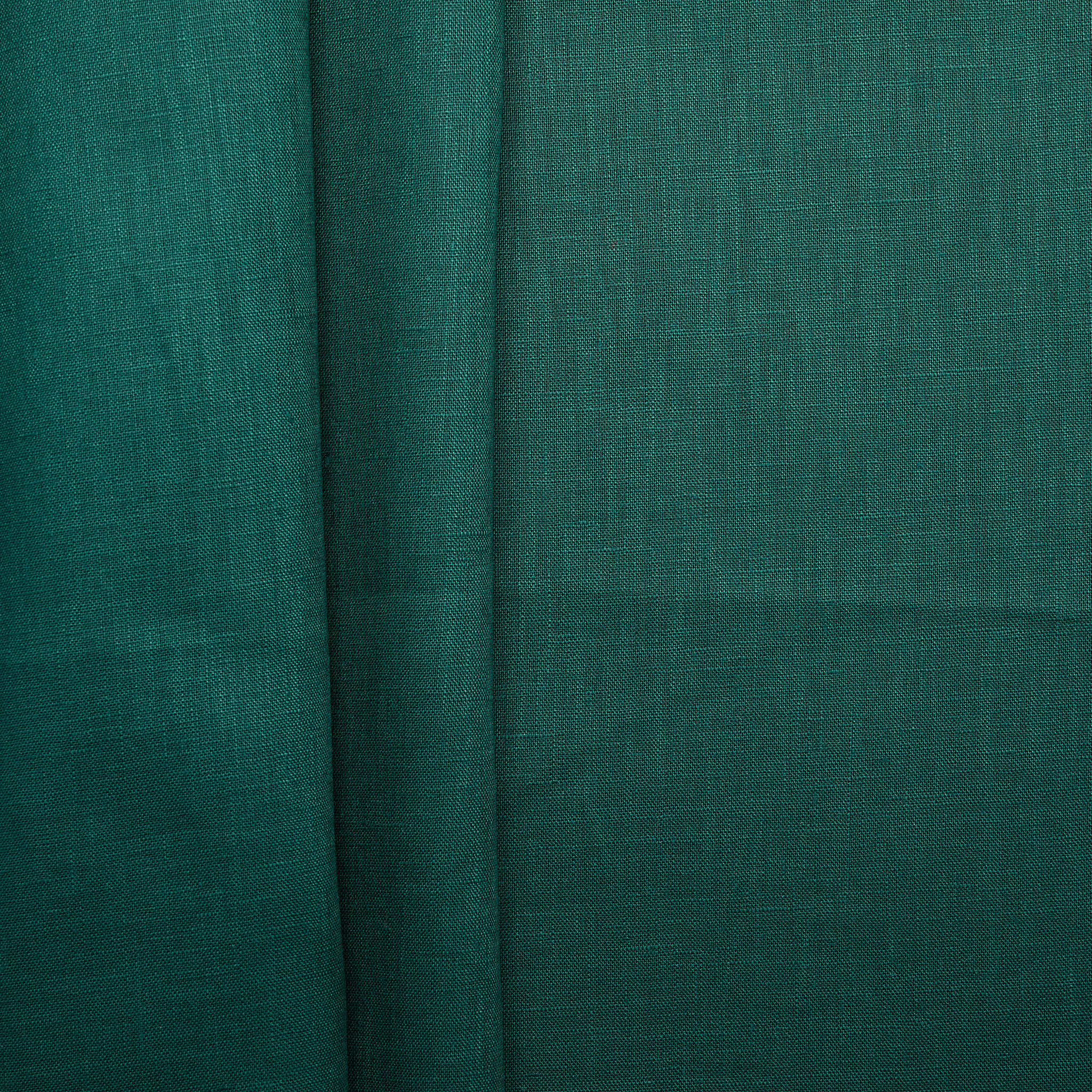 100% European Linen Piece Dyed - Emerald Green 125