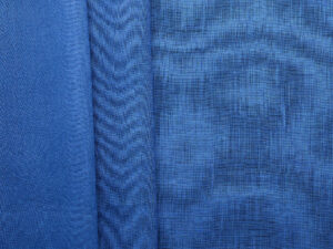 100% European Linen Piece Dyed - Blue 15
