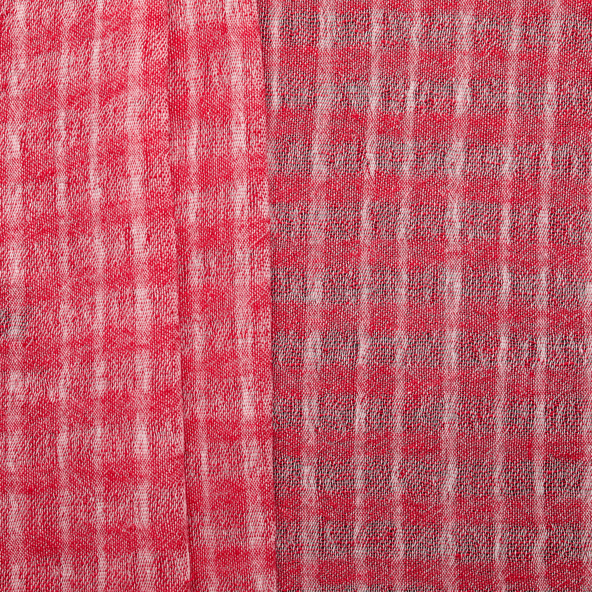 Linen Blend Mesh - Red