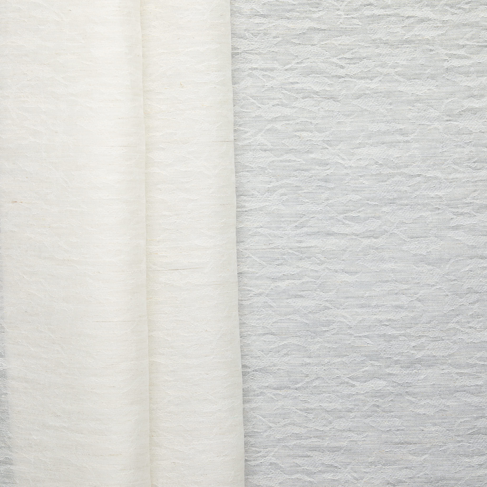 Linen Blend Jacquard - Soft White