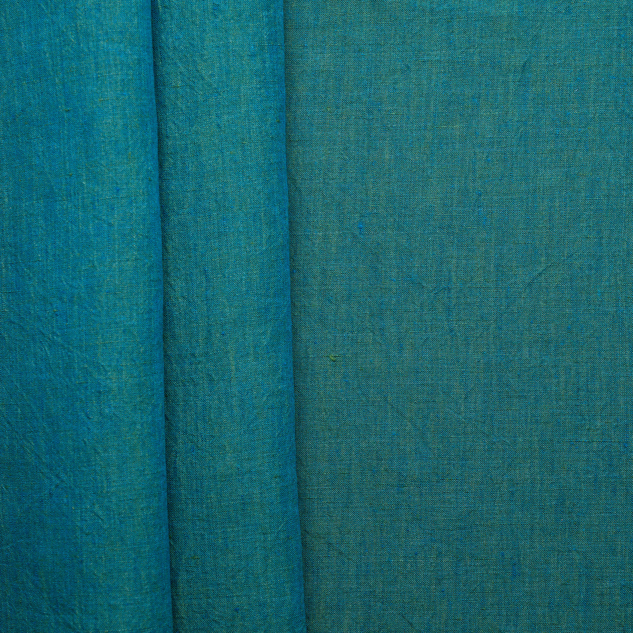 Sand Washed 100% Linen Shifting Yarn Dyed - Blue