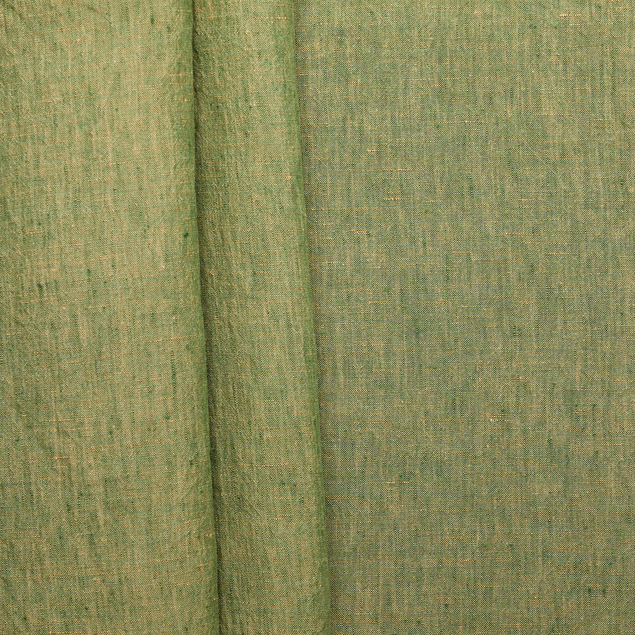Sand Washed 100% Linen Shifting Yarn Dyed - Green