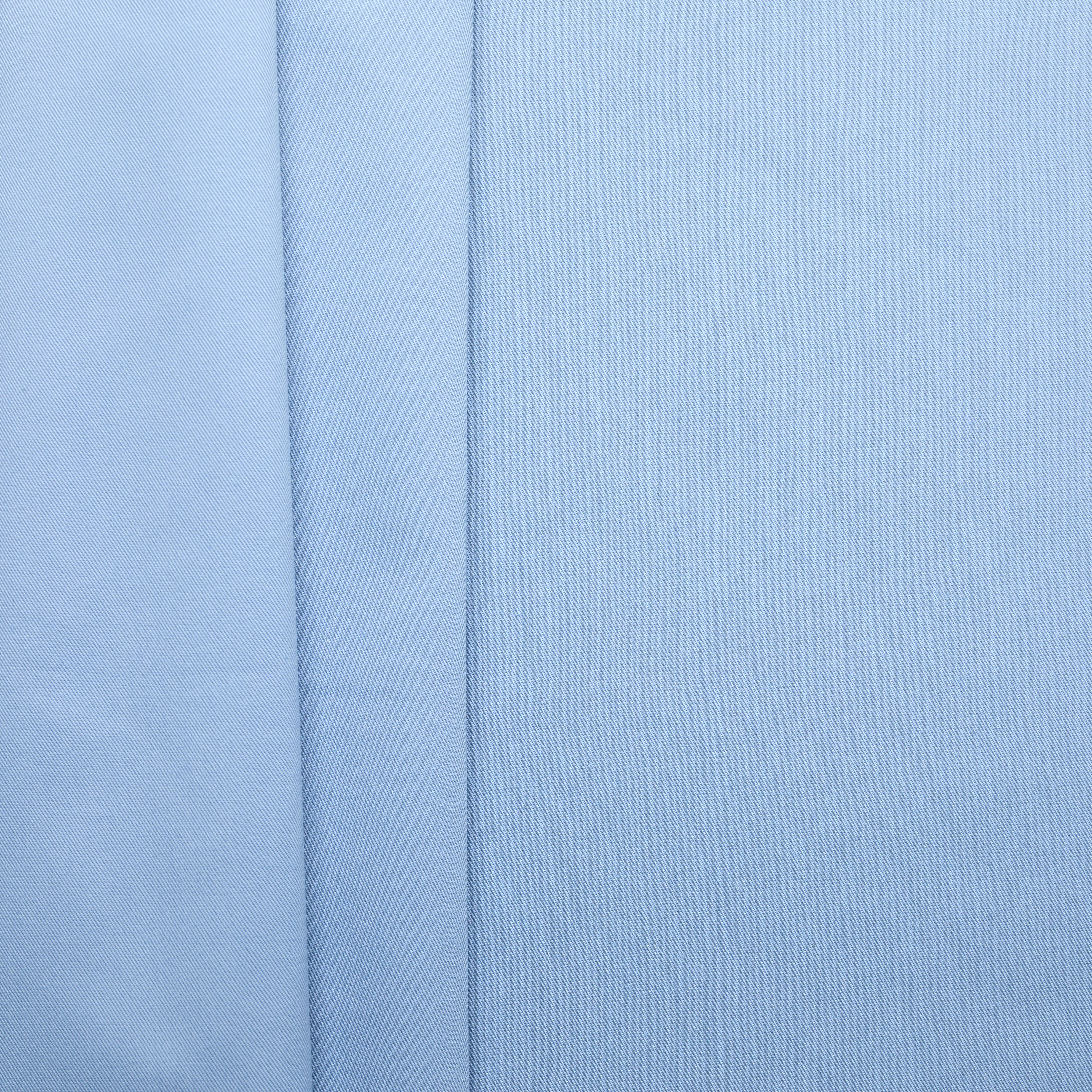 Cotton Blend Stretch Chino - Saxe Blue