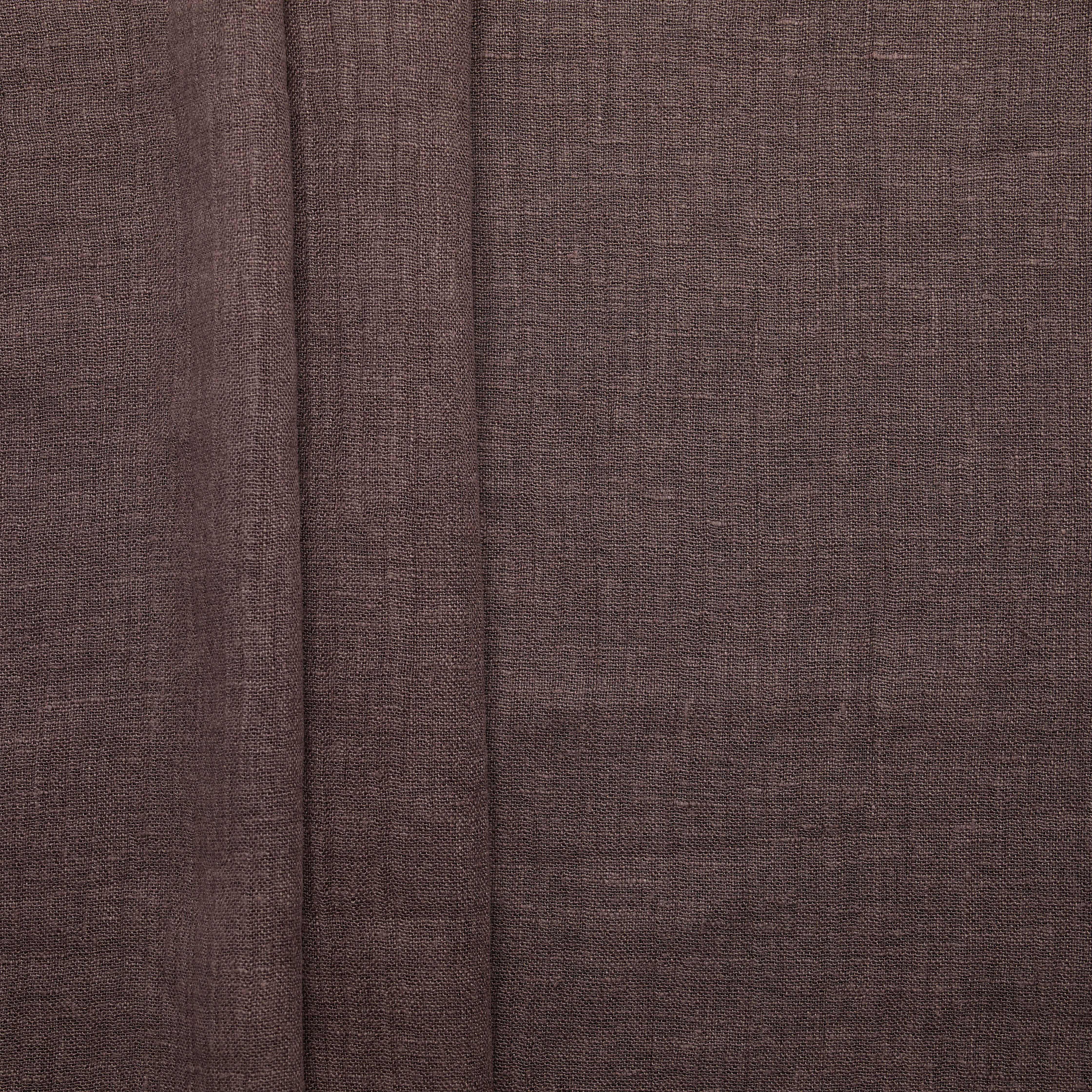 100% Crinkle Linen - Brown
