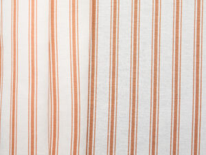 Linen Cotton Printing Stripe - Orange