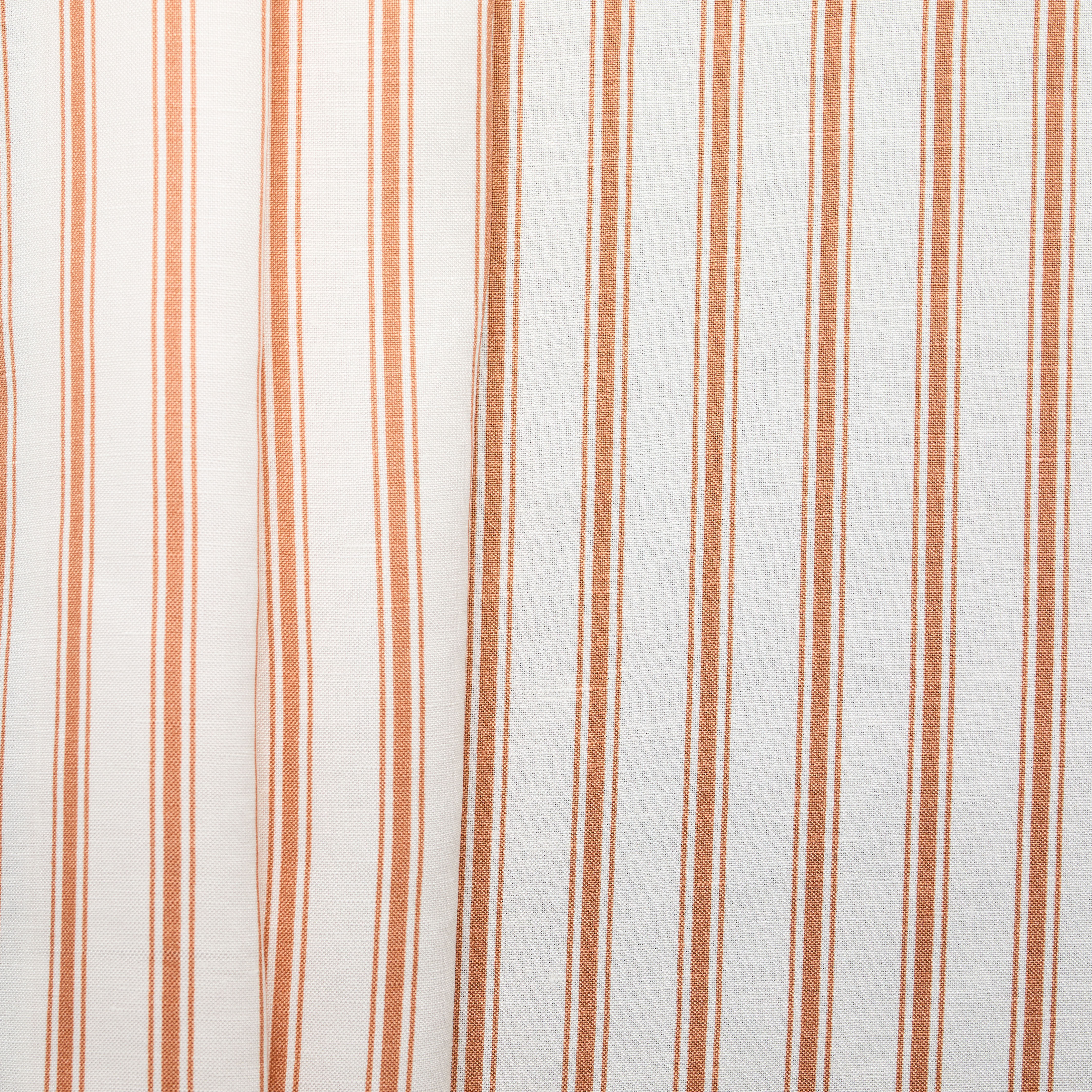 Linen Cotton Printing Stripe - Orange