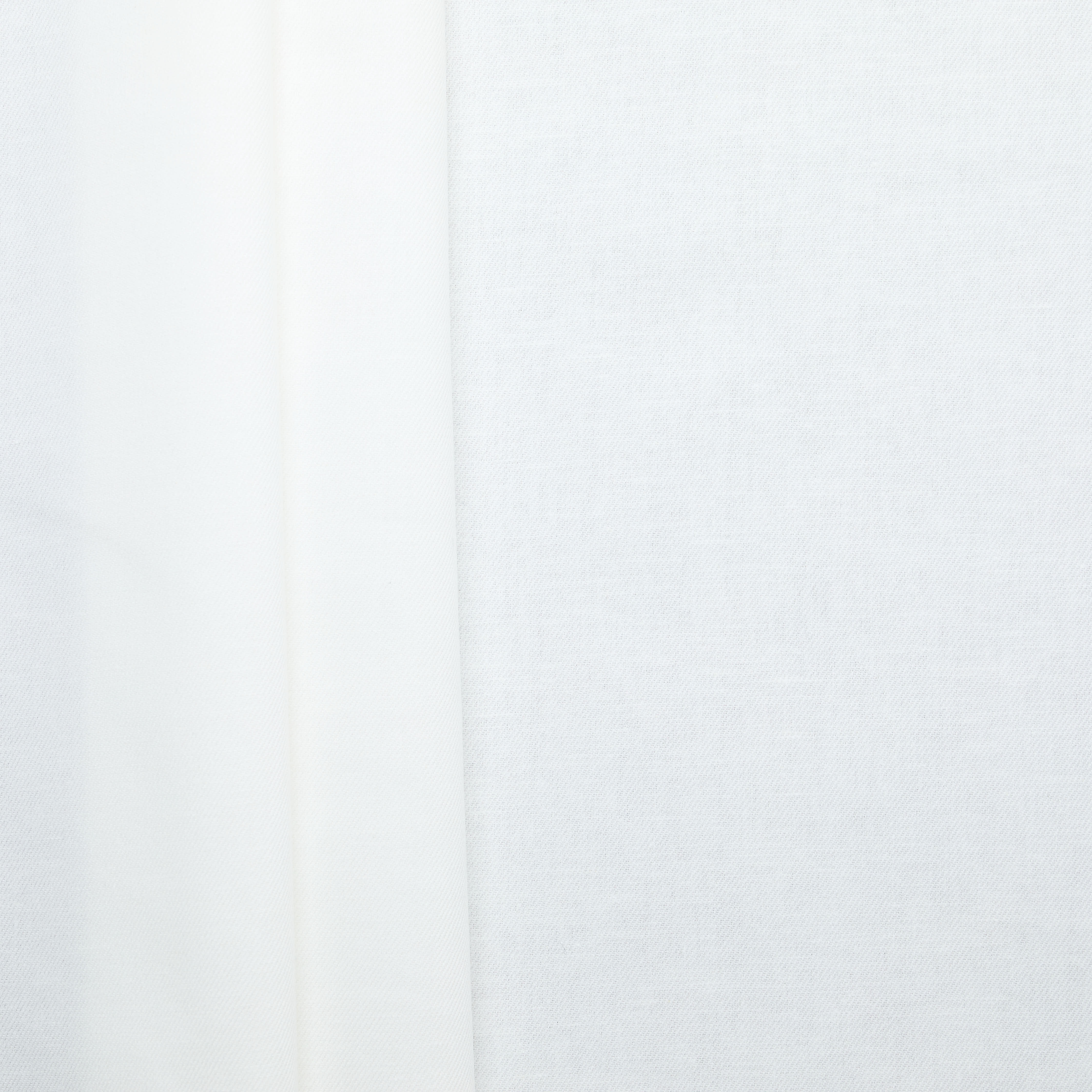 Linen Cotton Interweave Twill - White