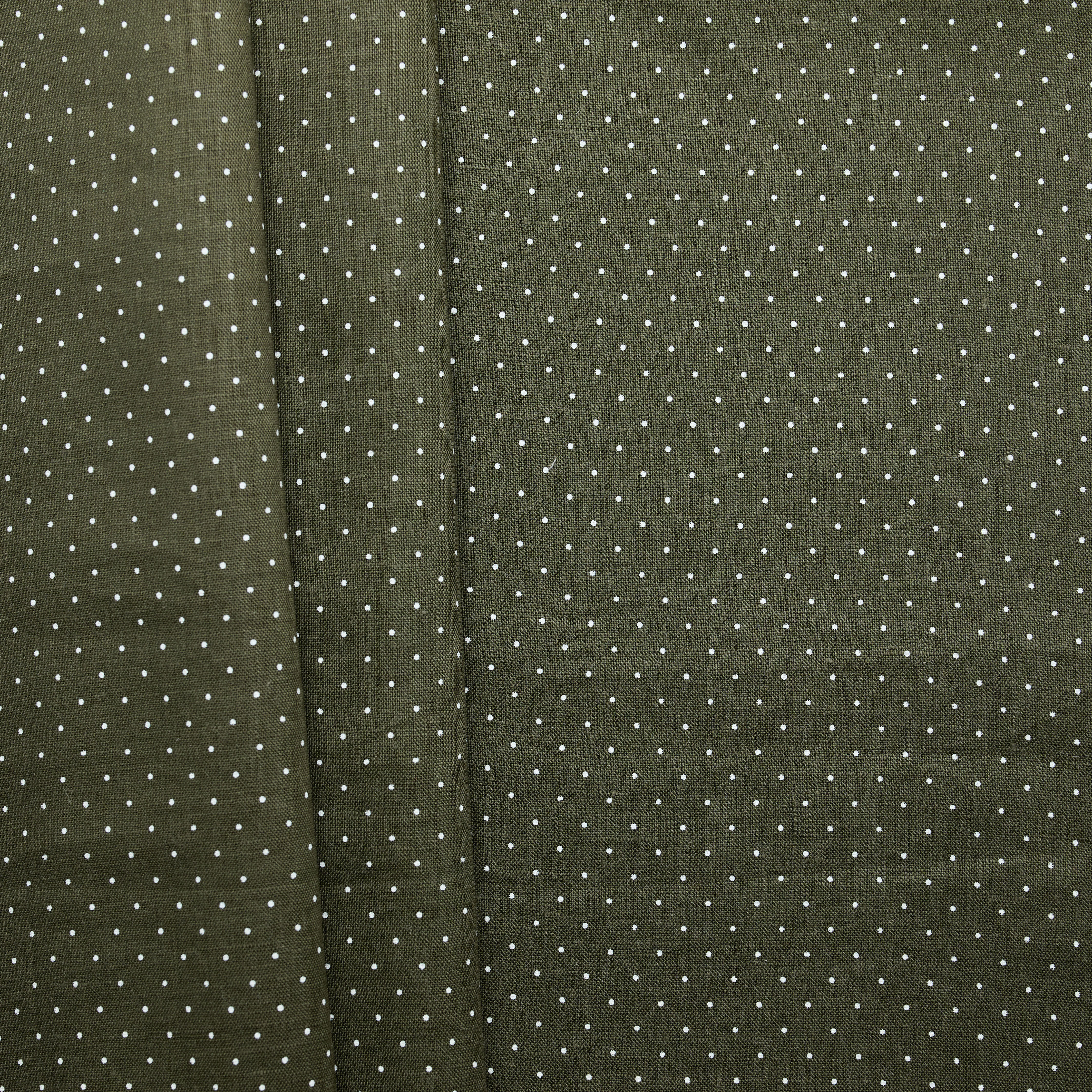 Pure Linen Dots - Green