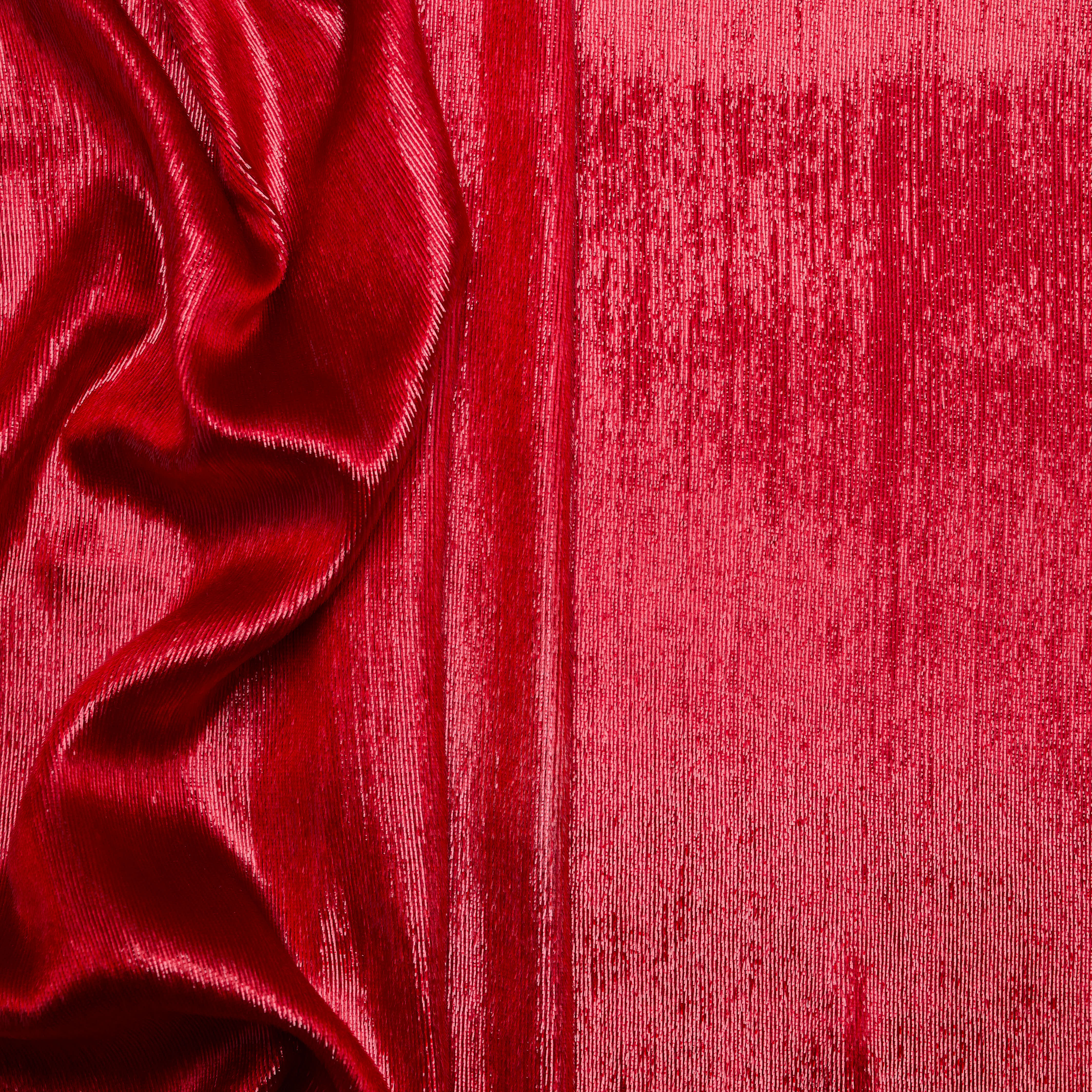 Lurex Velvet - Red