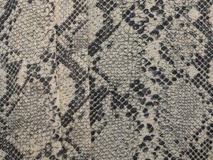 'Cuban Boa' Print Viscose Crepe - Beige