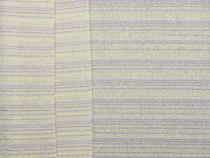 Sheer Crepe Stripe - Avocado/ Lilac