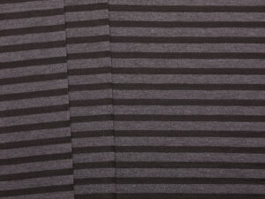 12+8mm Viscose Poly Stripe Sheer Jersey - Rich Chocolate