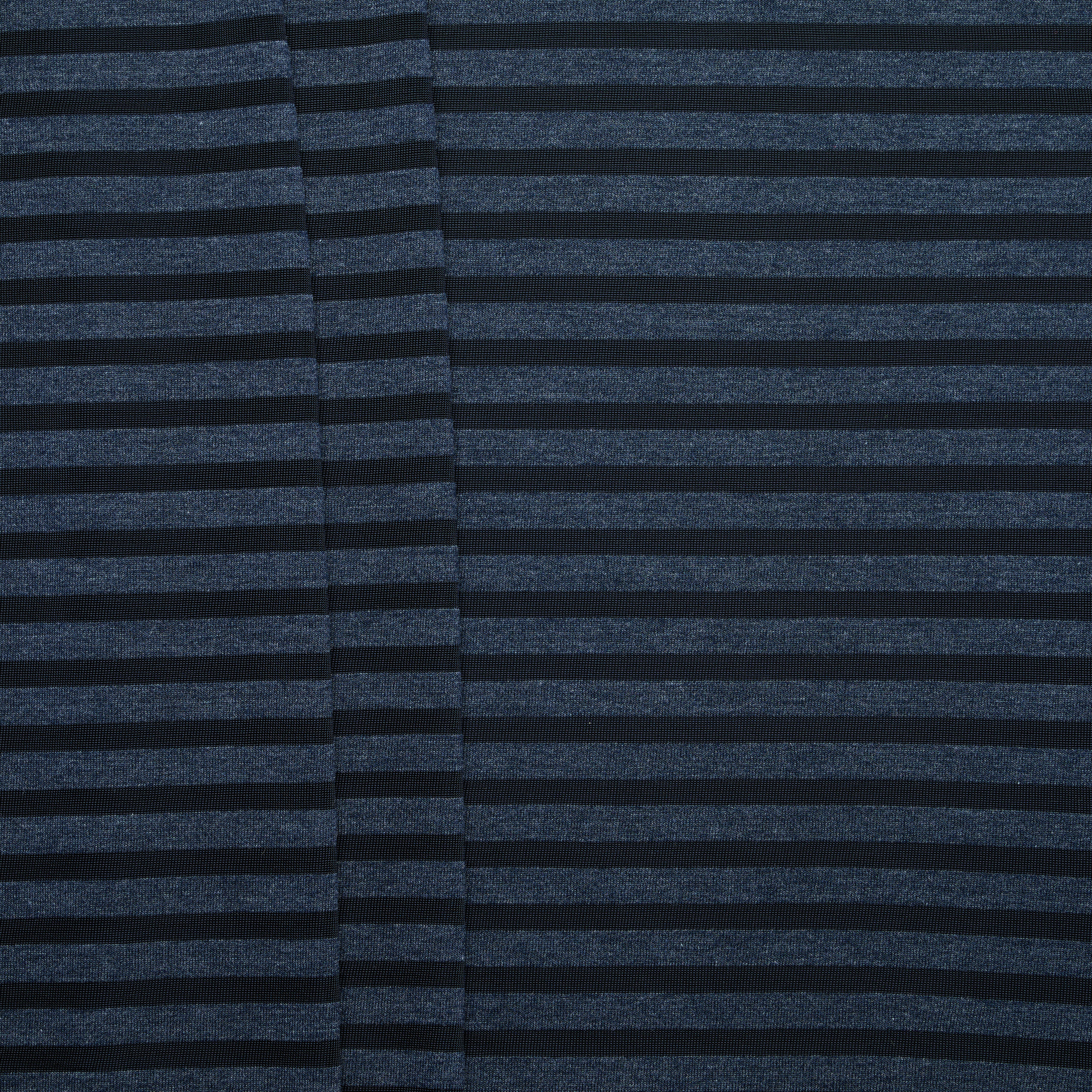 12+8mm Viscose Poly Stripe Sheer Jersey - Ultramarine
