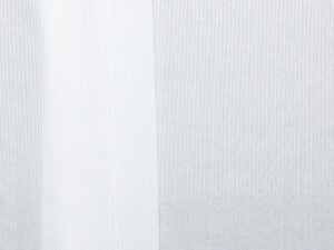2x2 Viscose Poly Rib - White