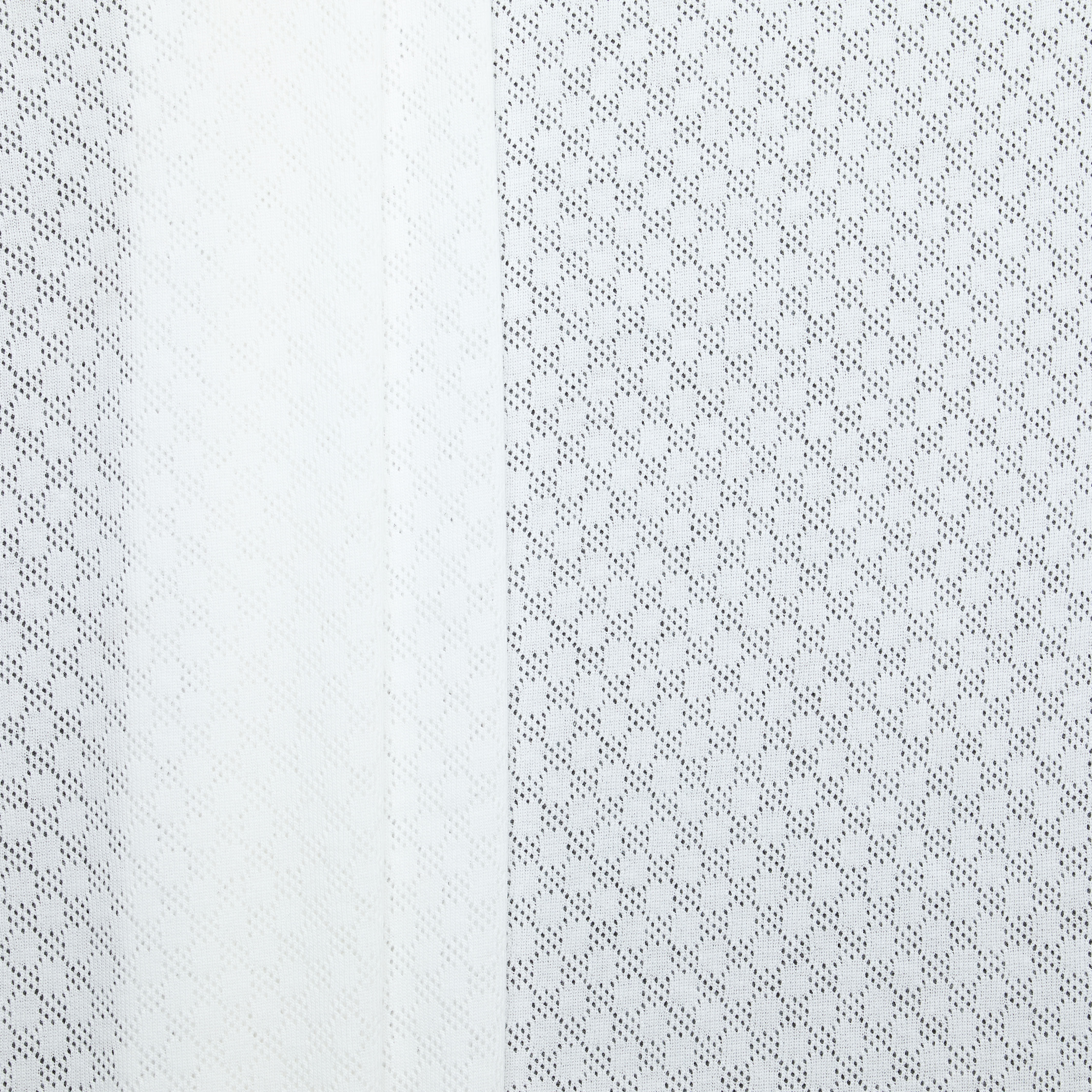 Cotton Pointelle Squares + Ovals - White
