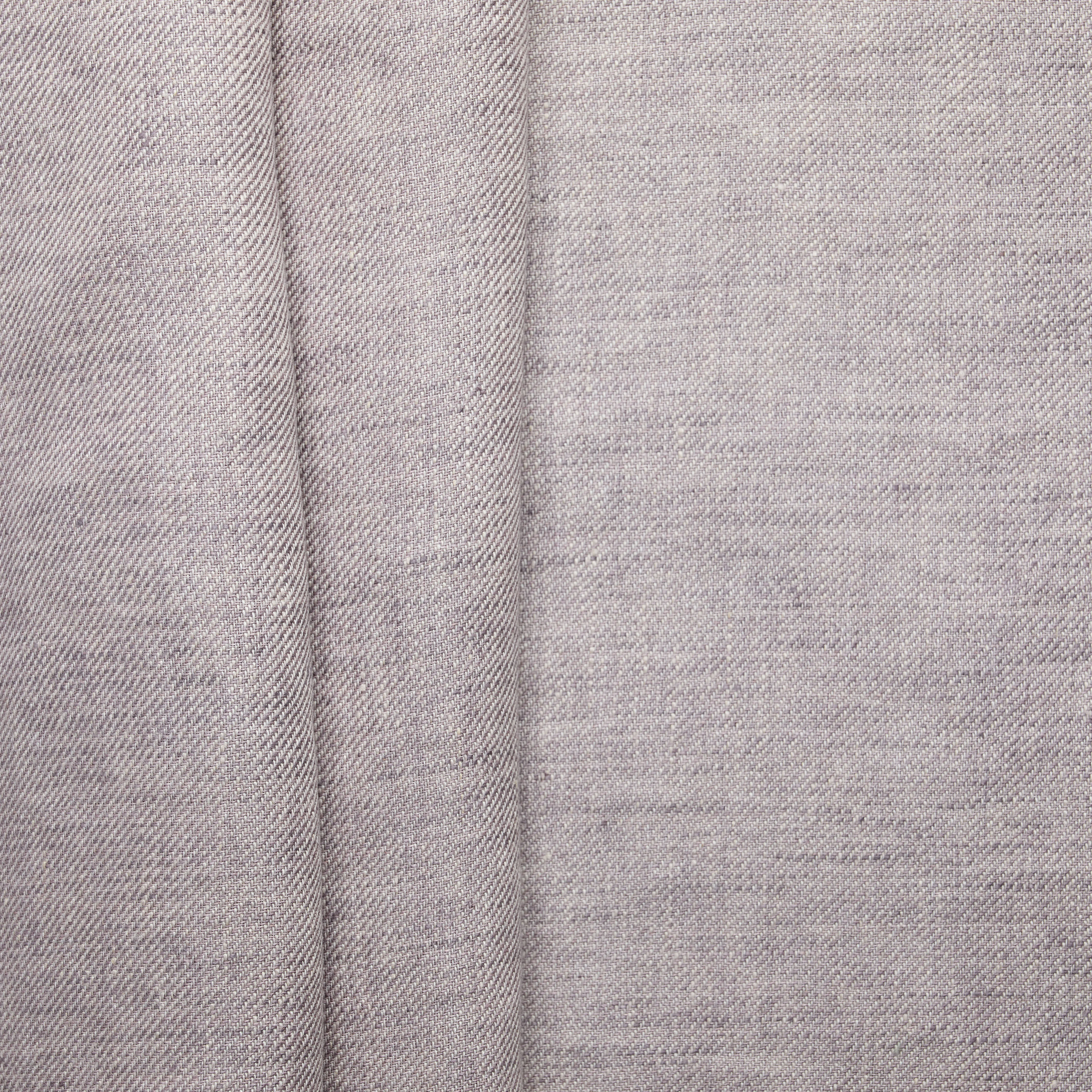 100% European Linen Yarn Dyed Twill - Purple