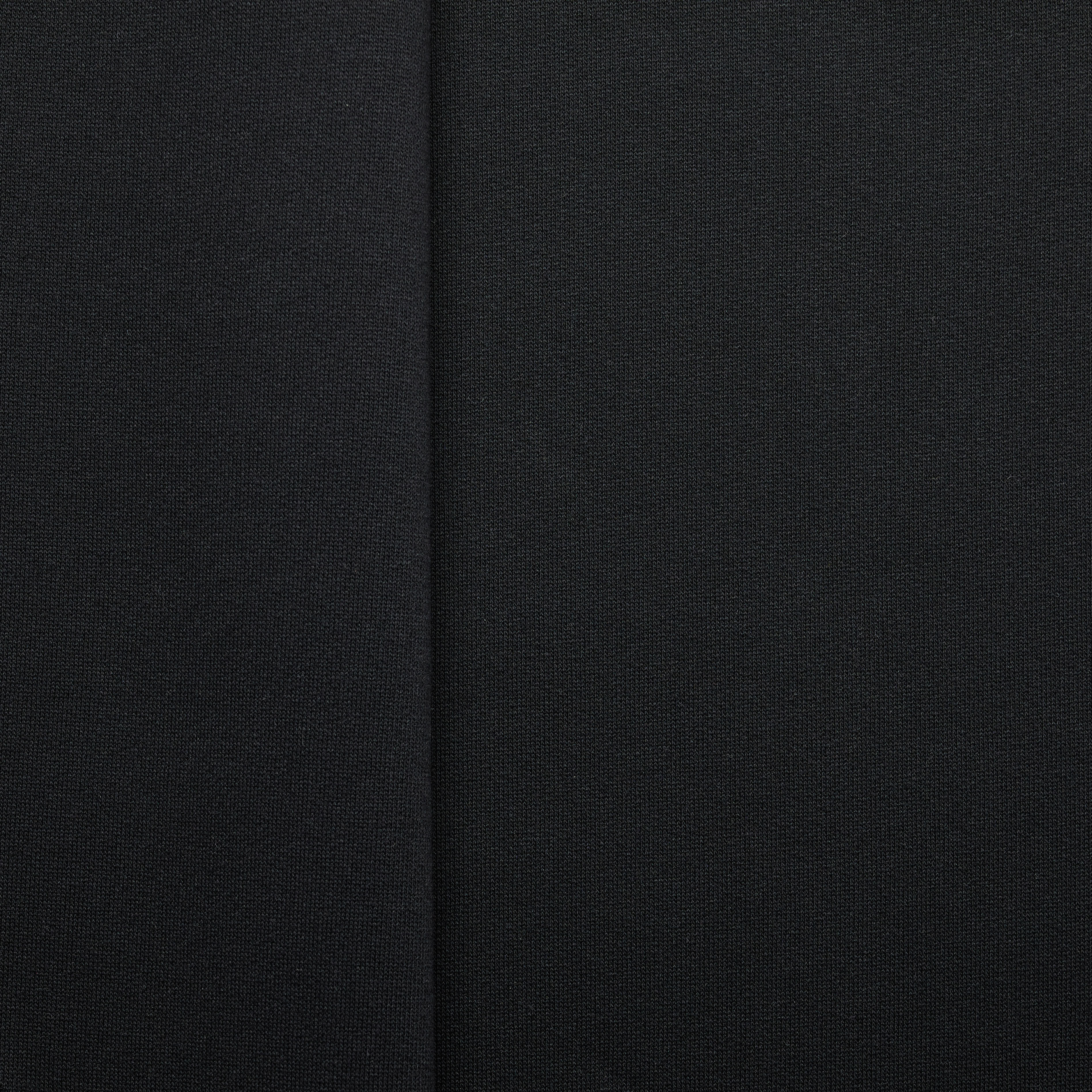 100% Organic Cotton French Terry Brushed - Black