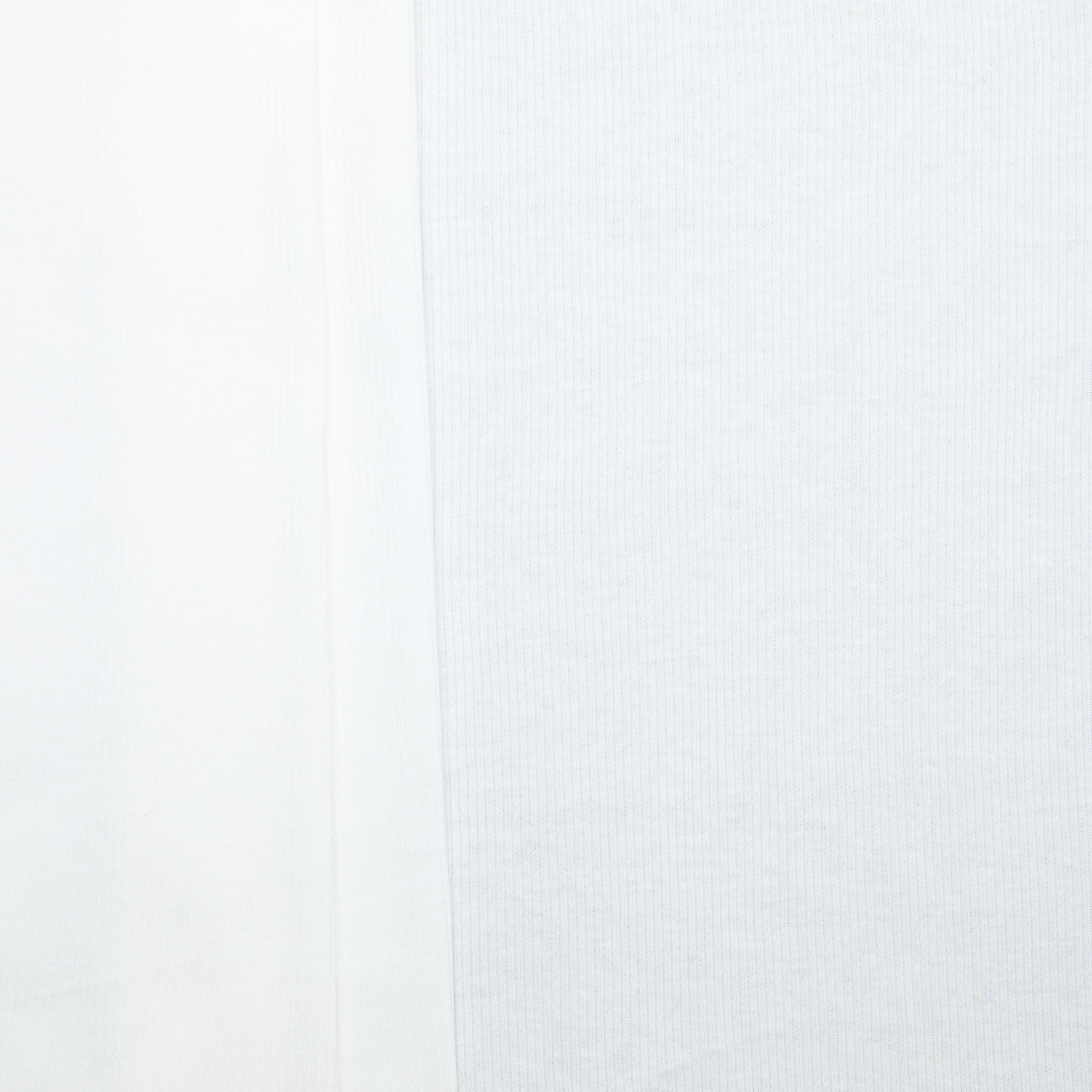 Organic Cotton Baby Rib - White