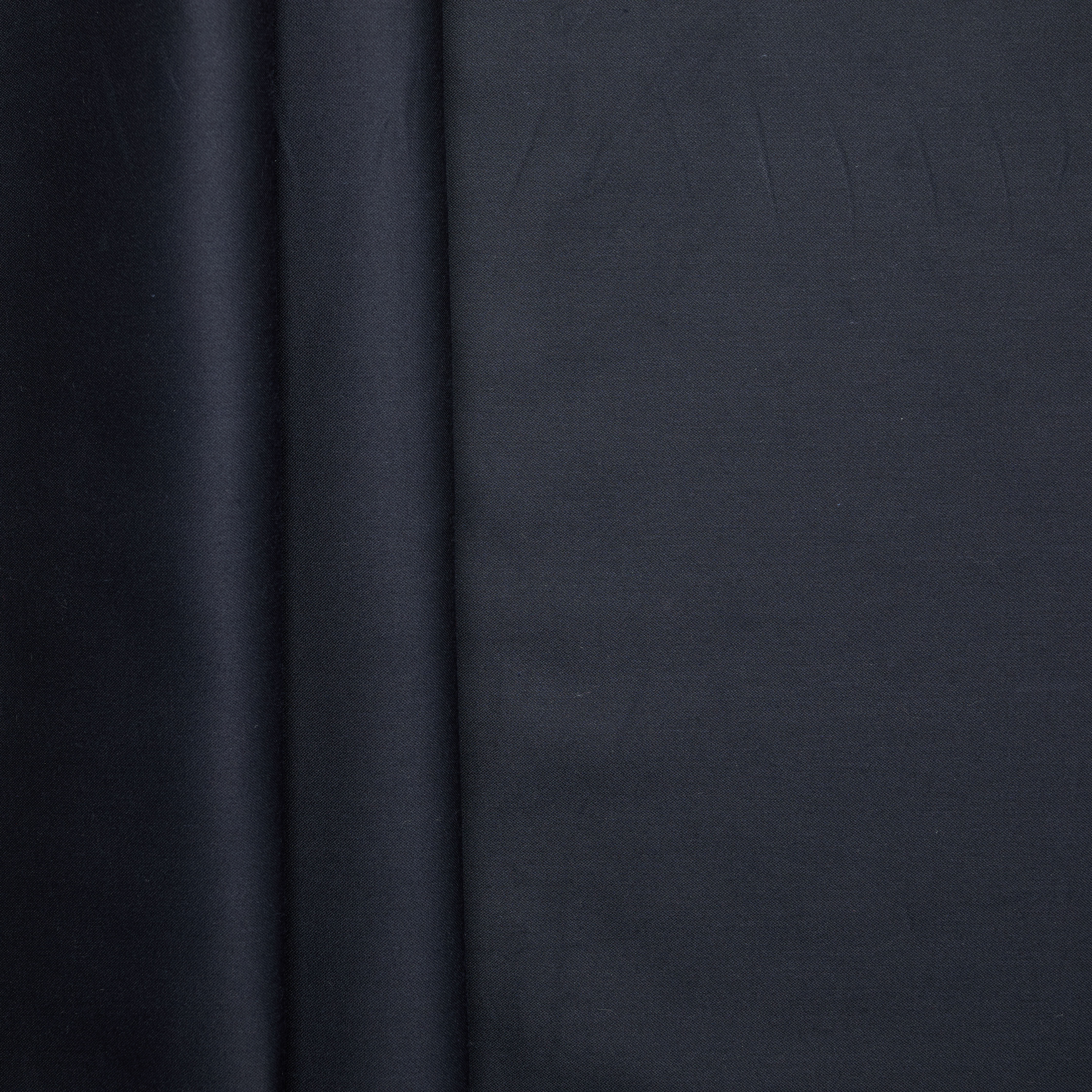 Japanese Cotton Silk Sateen Suiting - Navy