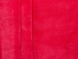 100% Cotton Velvet - Red