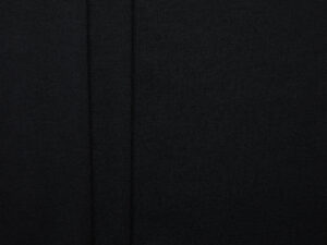 100% Organic Cotton 1x1 Circular Rib - Black