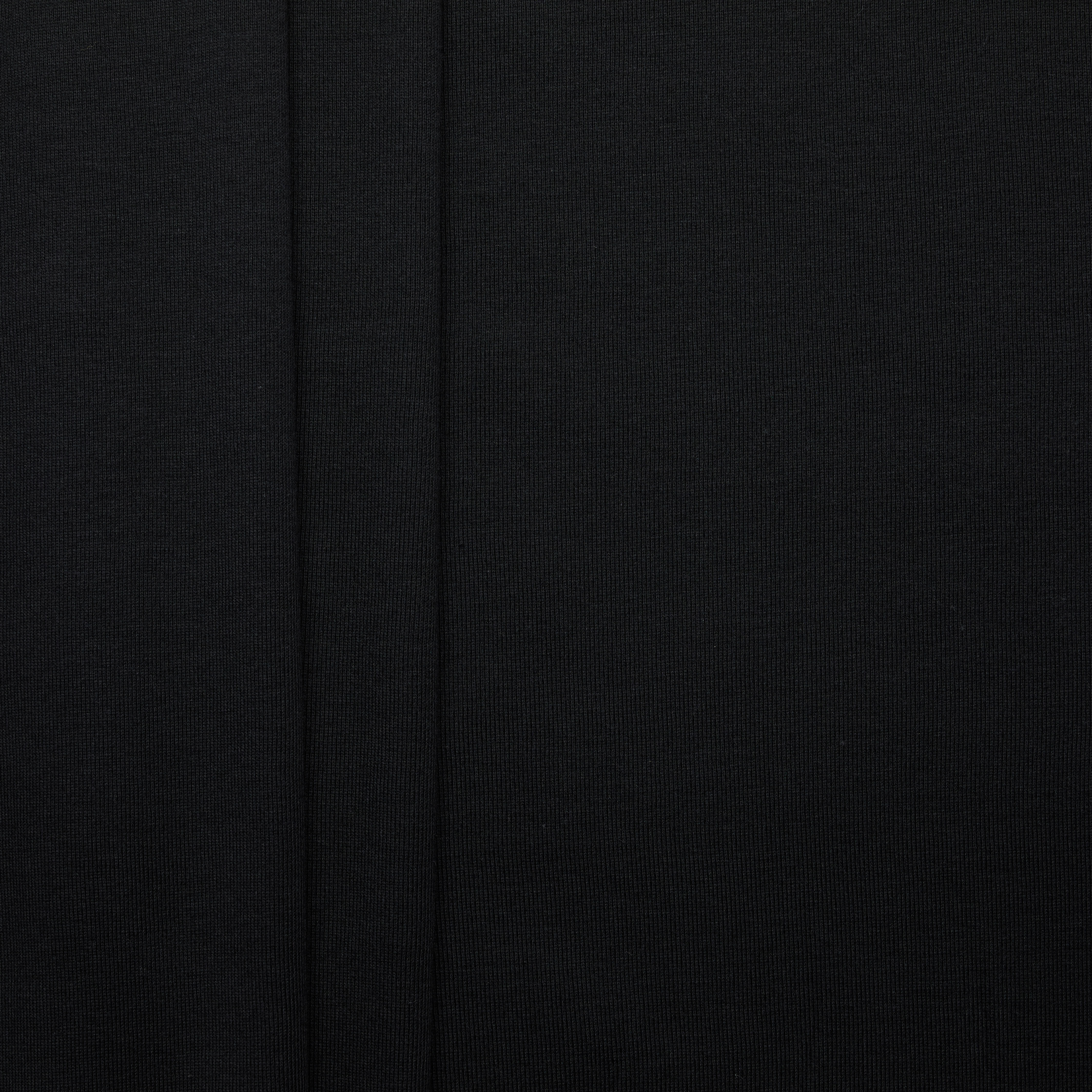 100% Organic Cotton 1x1 Circular Rib - Black