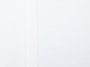 Cotton Blend Fine Rib - White