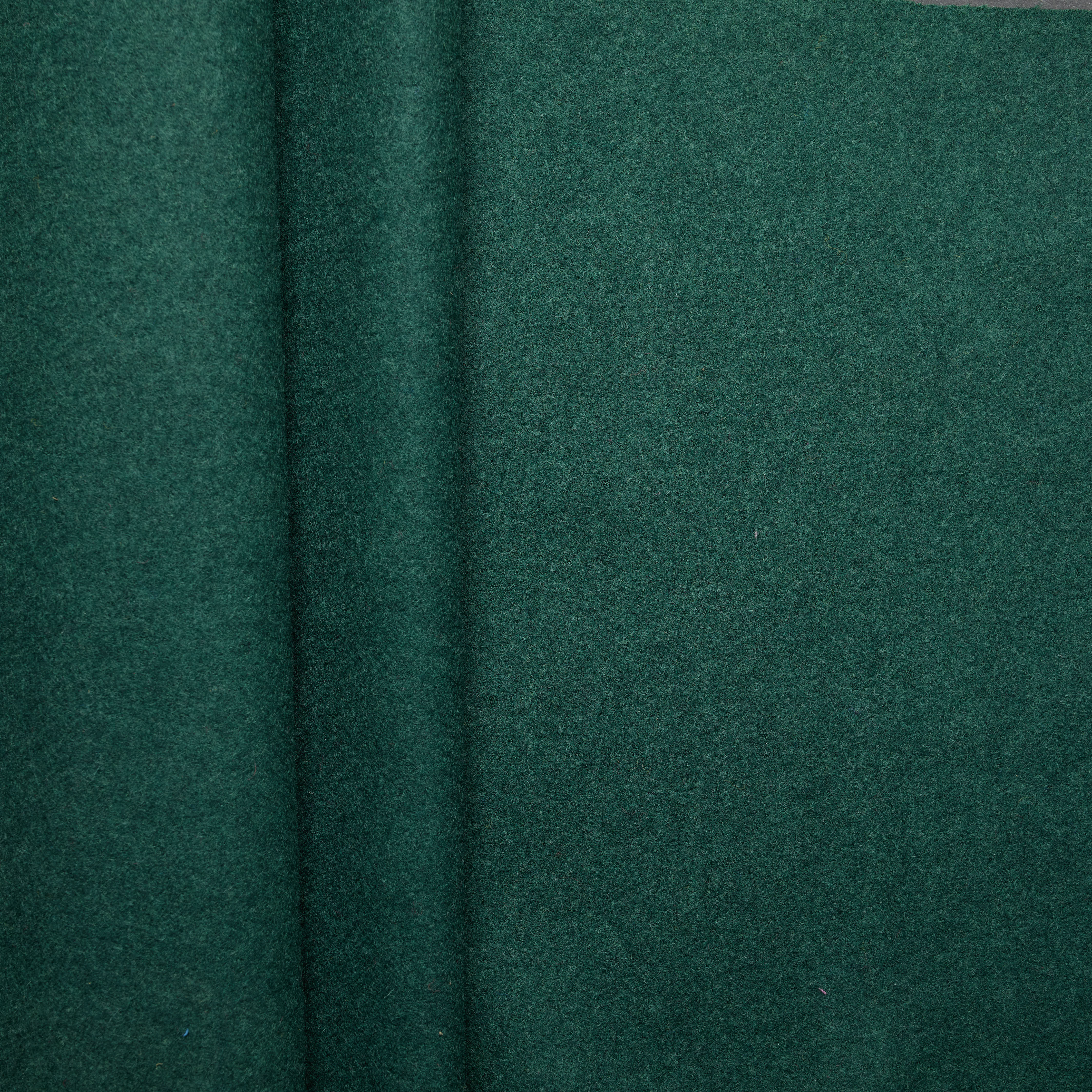 100% Wool Coating - Bottle Green