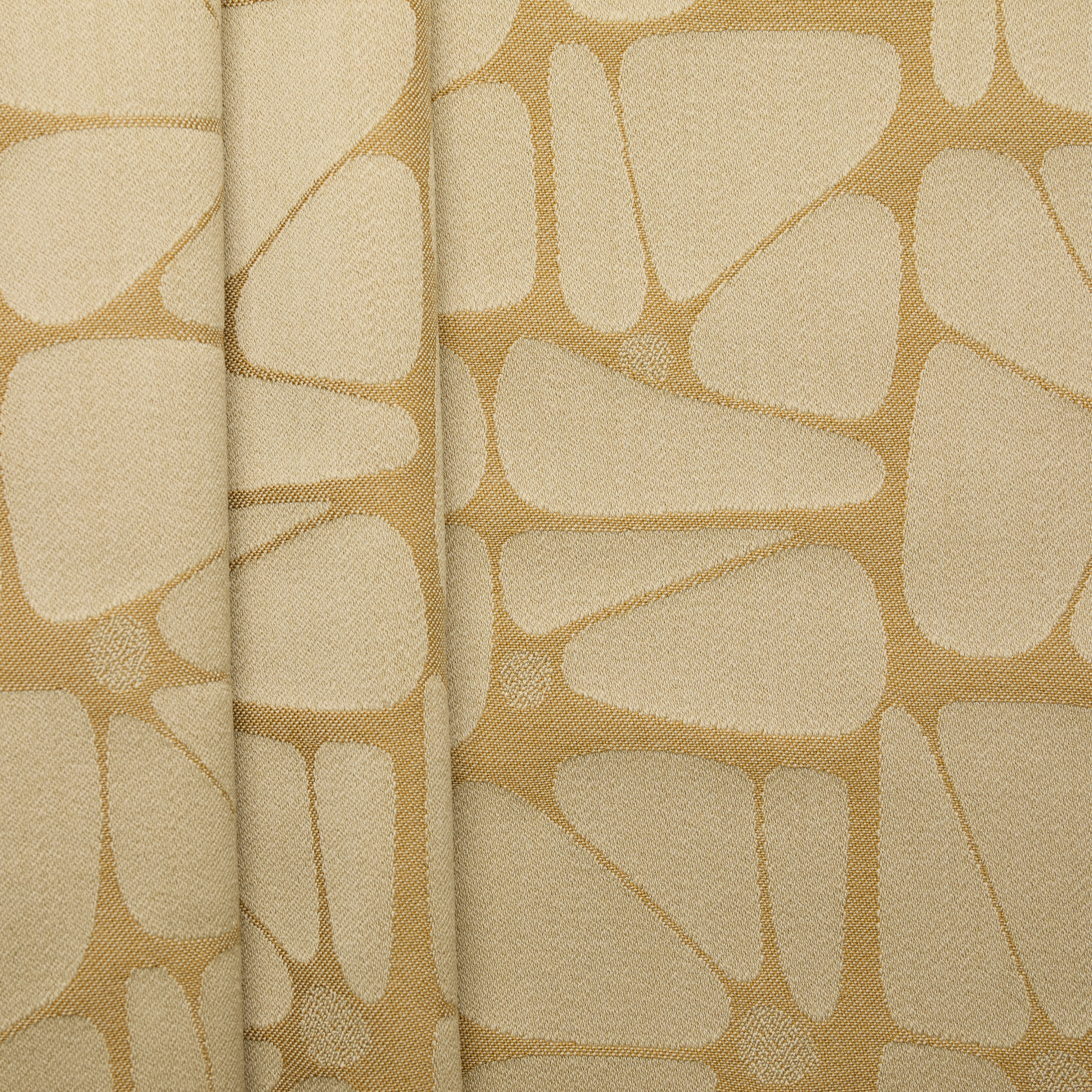 Sustainable Pebbles Upholstery Jacquard - 'Shiny Beige'