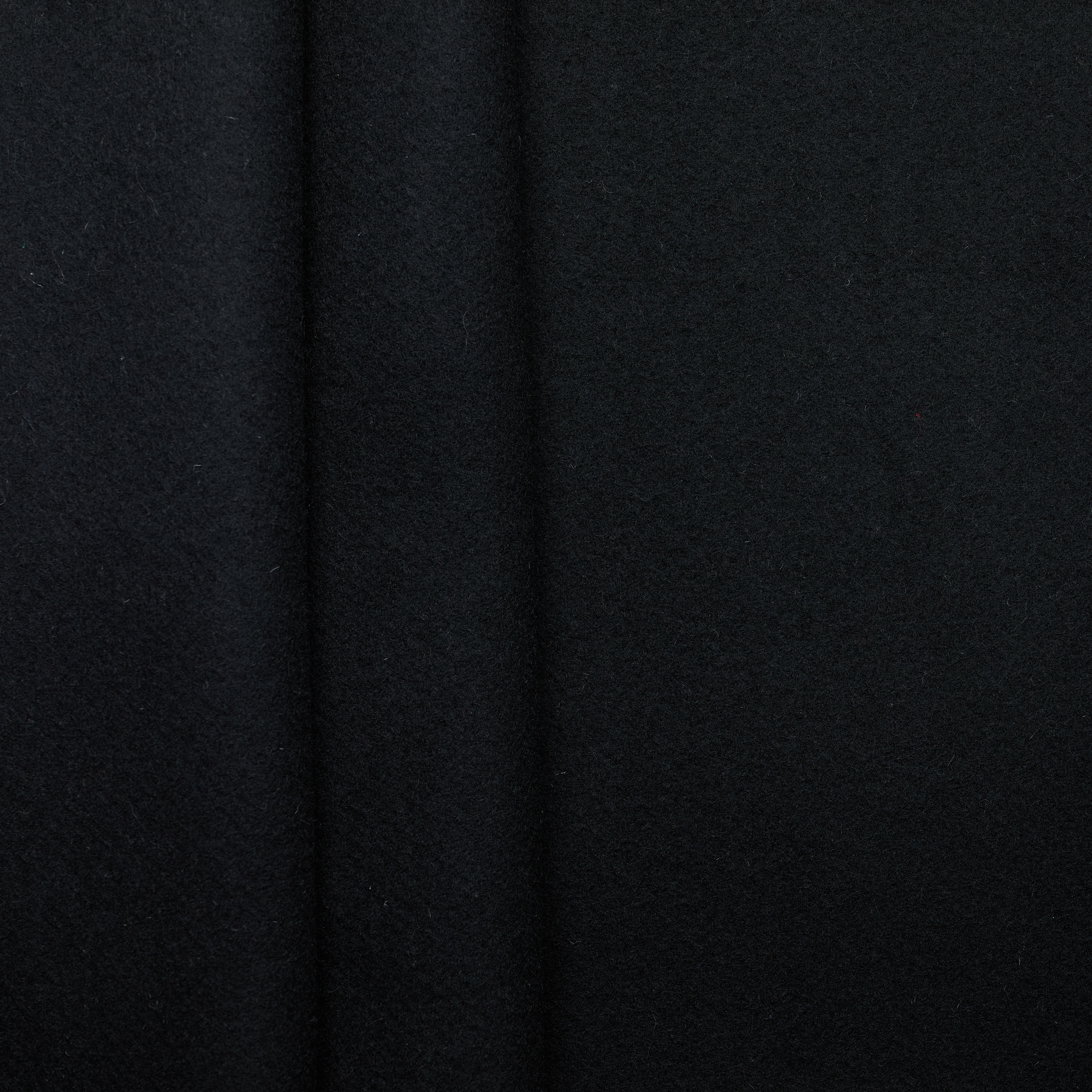 Boiled 100% Wool Coating - Black
