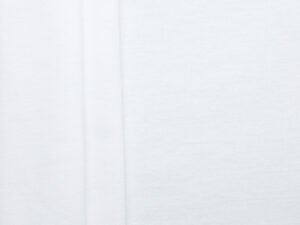 100% Cotton French Terry - White