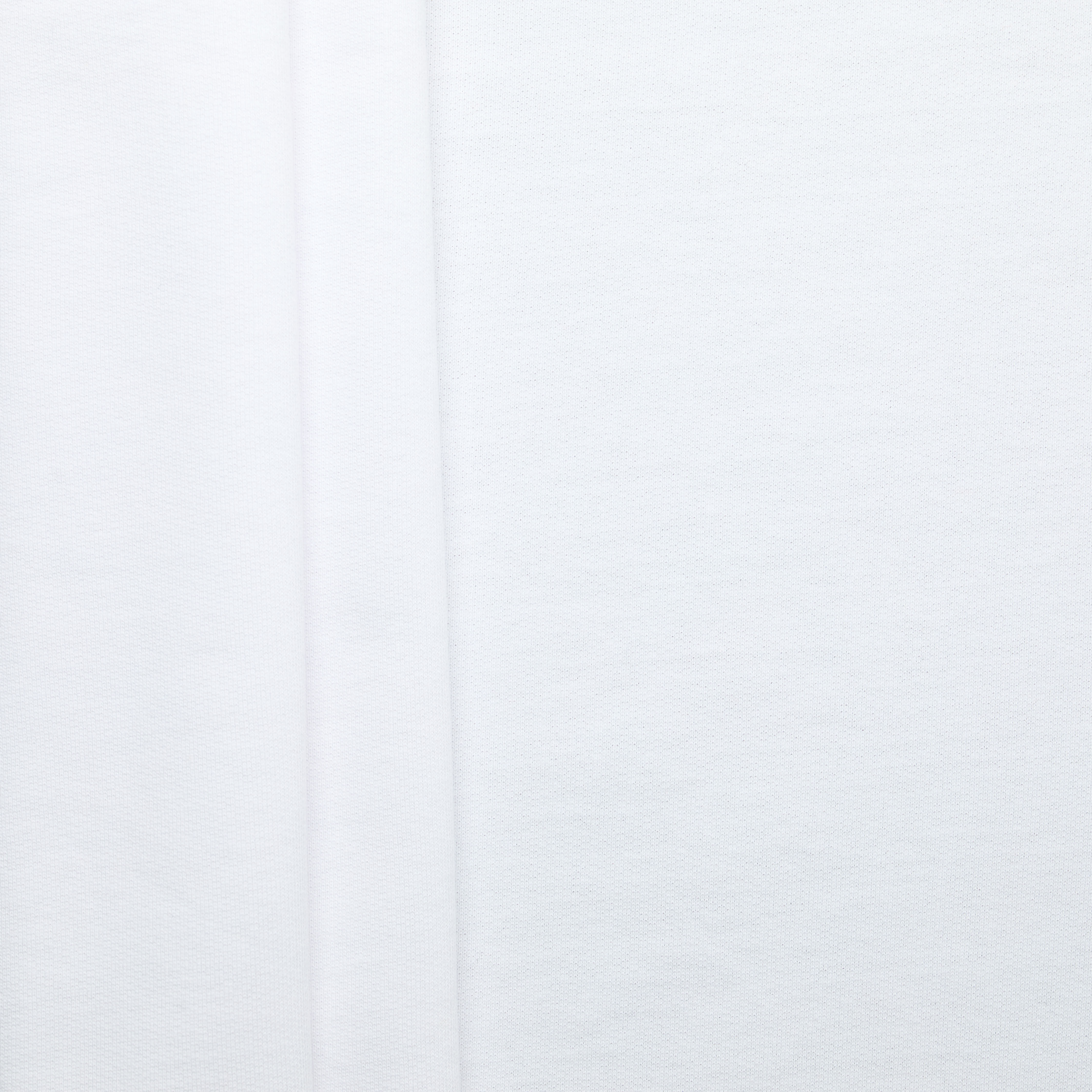 100% Cotton French Terry - White