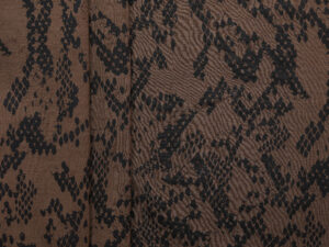 Ebony Printed Ponte - Brown/ Black