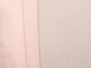 Running Stock - Rose Flax Textured Blend - Soft Pink