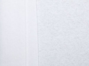 Heavy 100% Cotton Dry Jersey - White/ PFD