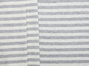 Japanese Linen/ Cotton Stripe Jersey - Grey Marle