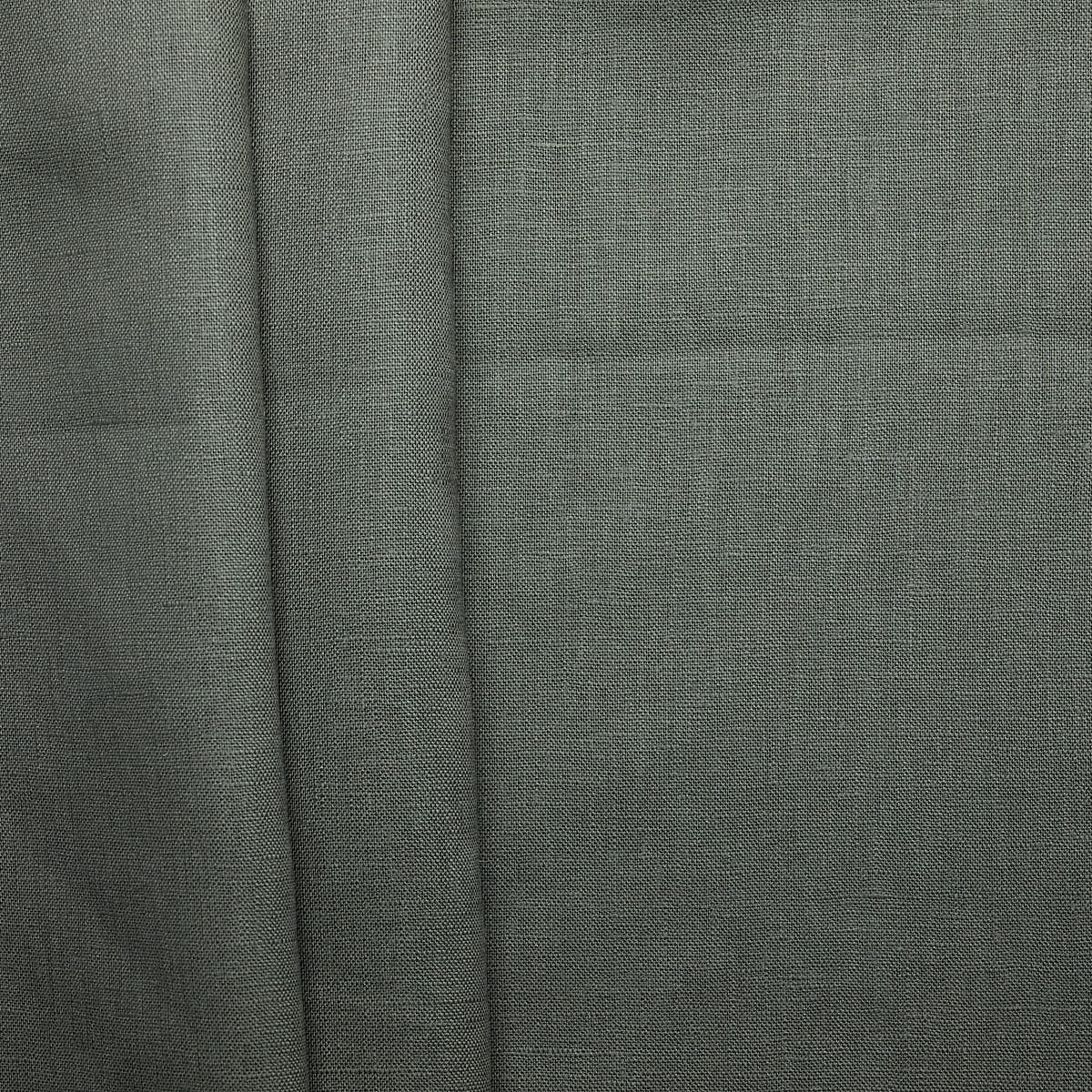 100% European Flax Medium Weight - Khaki Green