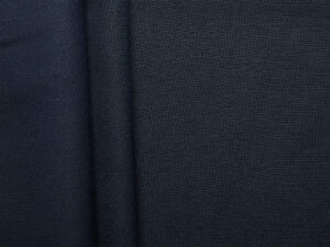 Linen Viscose Blend Woven - Navy