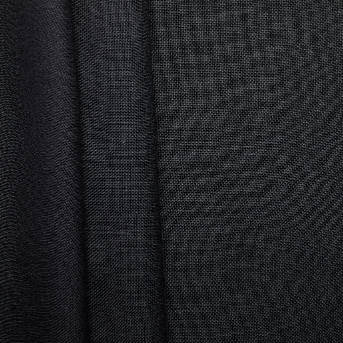 Linen Viscose Blend Woven - Black
