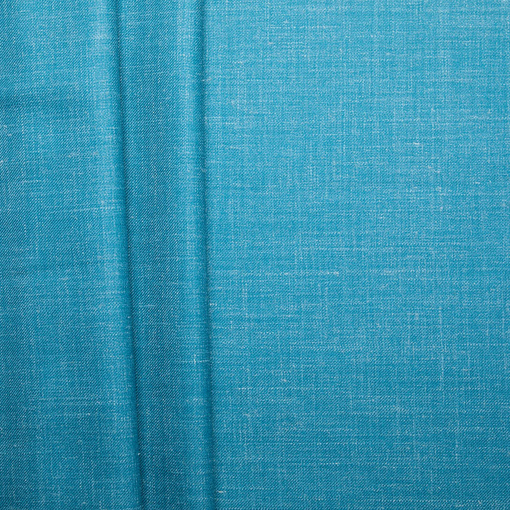 Merino Linen Silk Tailoring - Peacock Teal