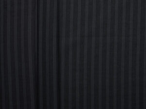 Lyocell Cotton Interwoven Stripe - Black