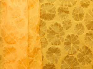 100% Cotton Lightweight Textured Flower - Orange