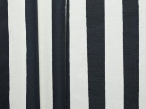 100% Cotton Printed Fabric - White/ Black