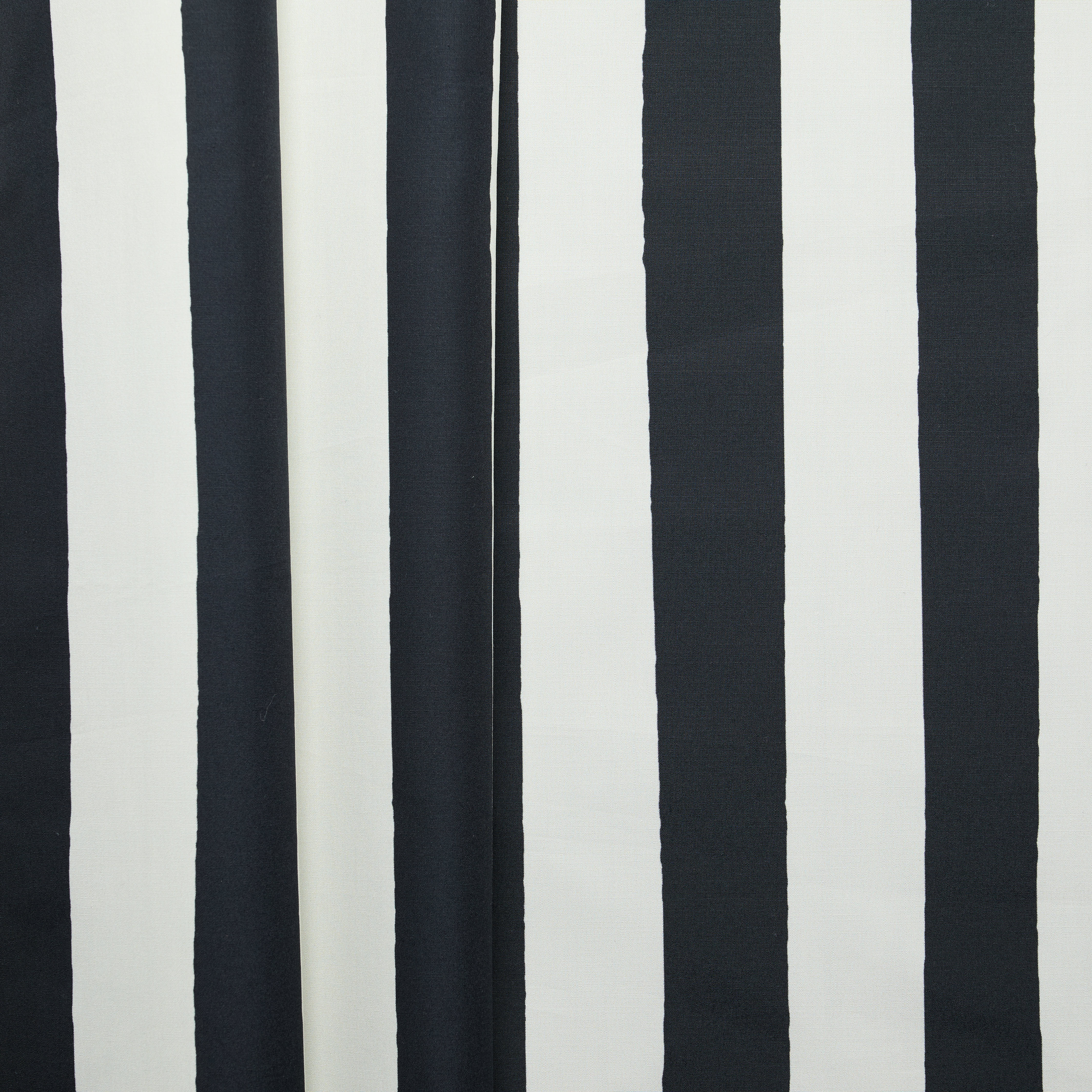 100% Cotton Printed Fabric - White/ Black