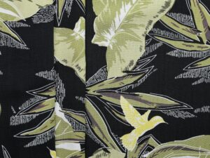 100% Viscose Leaf Print - Multicolour