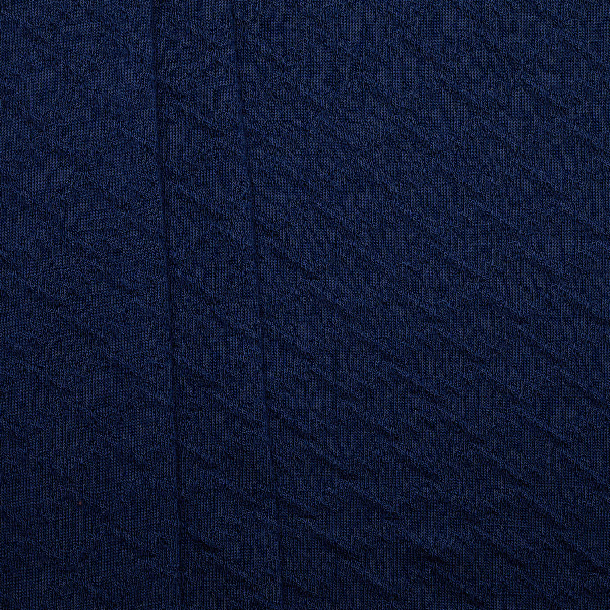 100% Wool Diamond Fan Stitch Jacquard - Ultramarine