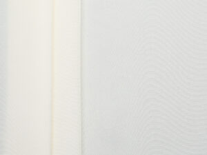 A premium surplus heavy silk crepe de chine in cream with a softly textured surface, beautiful drape, and luxurious hand. Well suited to elevated garments with movement and a refined finish.
