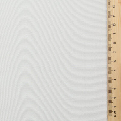 A premium surplus heavy silk crepe de chine in cream with a softly textured surface, beautiful drape, and luxurious hand. Well suited to elevated garments with movement and a refined finish.